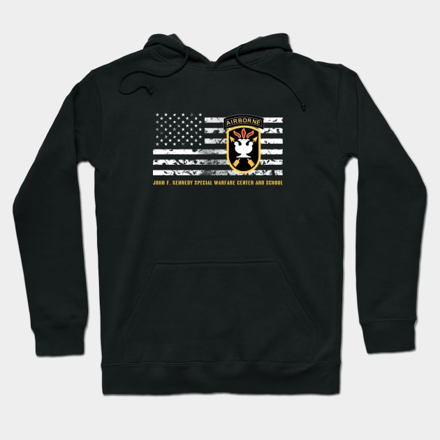 John F. Kennedy Special Warfare Center & School Hoodie by Jared S Davies